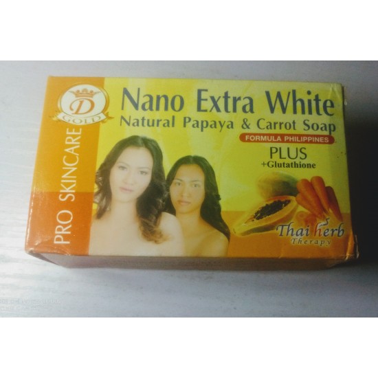 Nano Extra white papaya & carrot soap